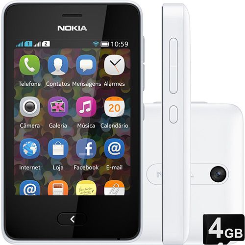 Celular Asha 501 Dual Chip Desbloqueado Tim Branco